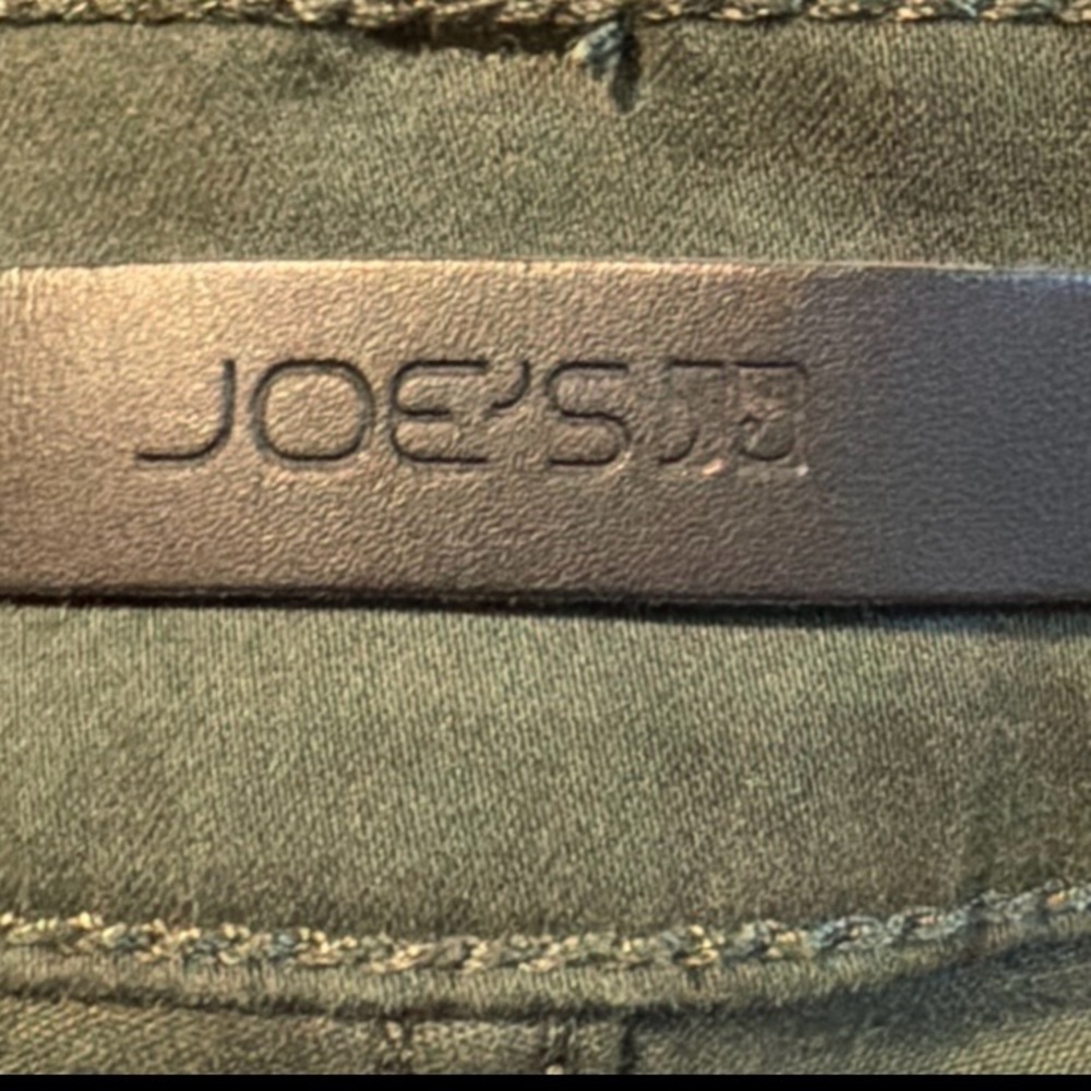 Joe’s Kinetic Brixton stretch Straight Olive Green Jeans  Size 30X32 Great Cond - Picture 8 of 10
